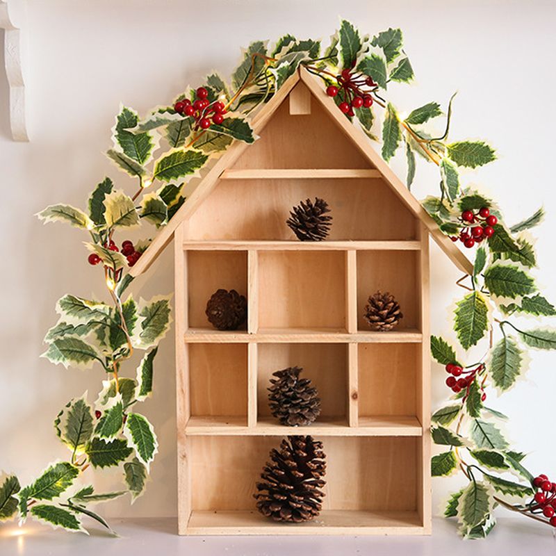 Holly & Berry LED Light Garland - 2 Meter Length