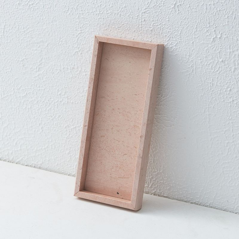 Slim Solid Marble Tray - Pink