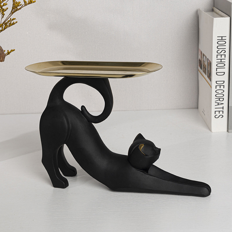 Stretchy Black Kitty Butler