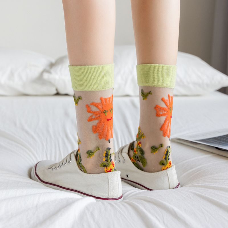 Alternative view of Glass Socks - Sunny Garden