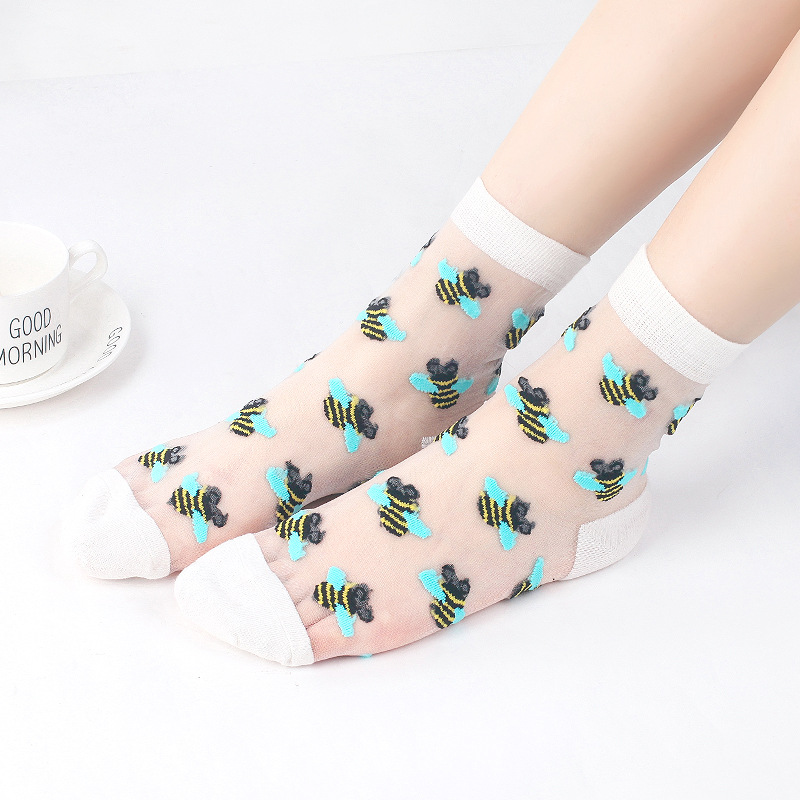 Alternative view of Honeybee Glass Socks